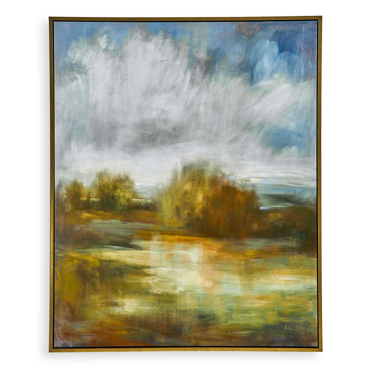John's Field Multicolor Framed Landscape Art - Ornate Home