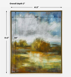 John's Field Multicolor Framed Landscape Art - Ornate Home