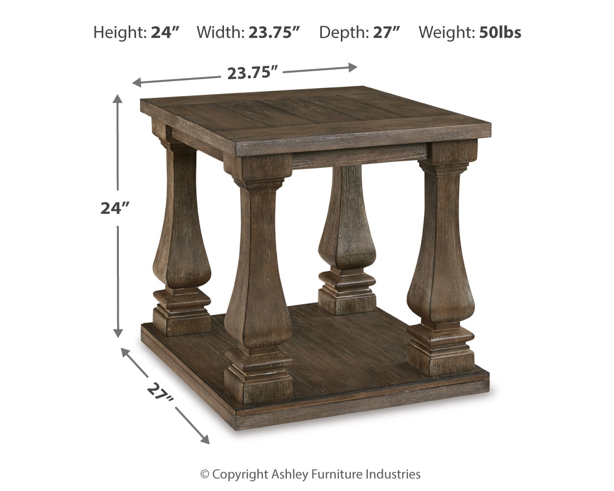 Johnelle Gray Coffee Table, 2 End Tables and Sofa Table (Online Special Price) - Ornate Home