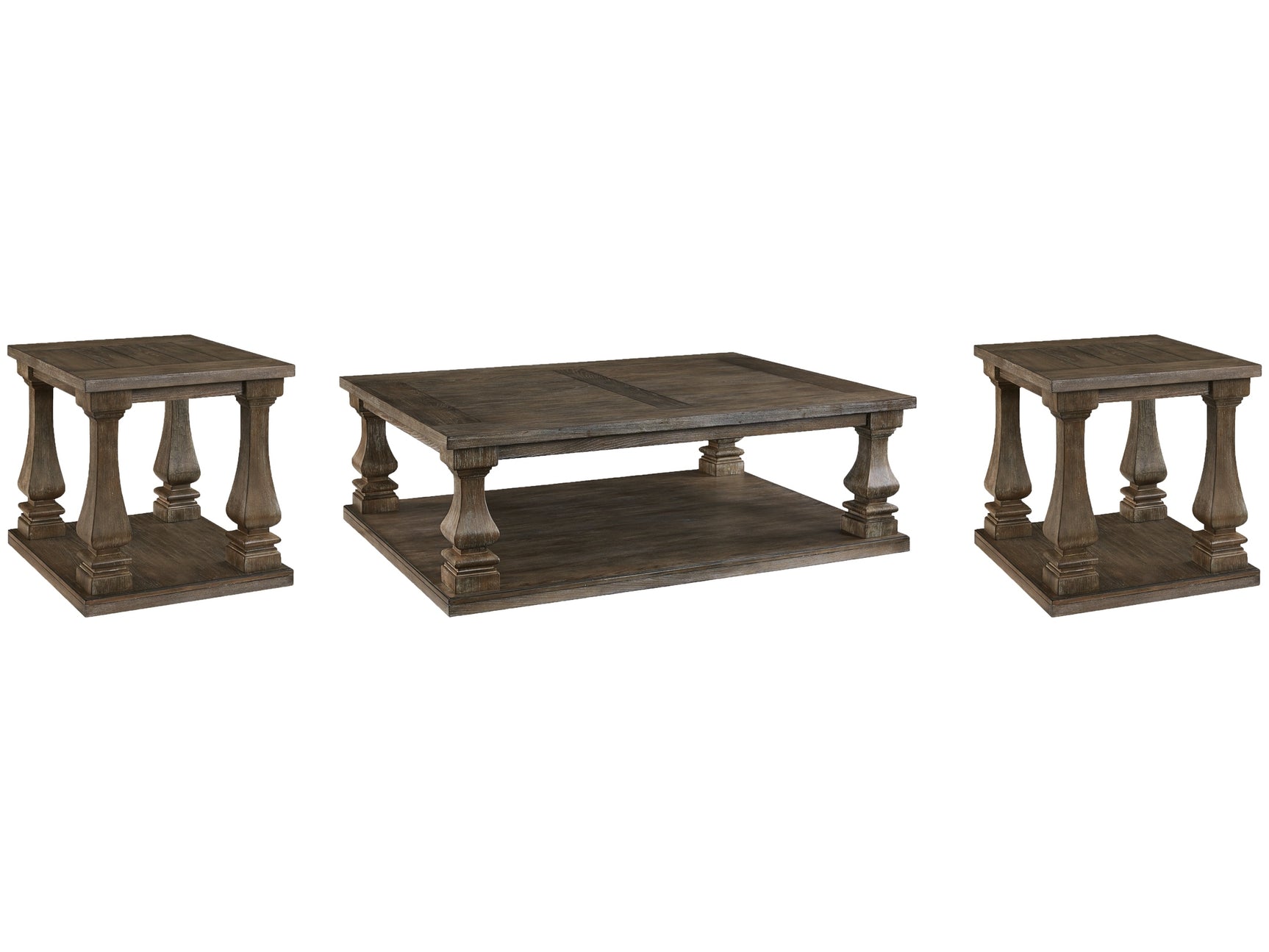 Johnelle Gray Coffee Table and 2 End Tables (Online Special Price) - Ornate Home
