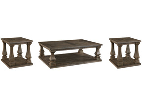 Johnelle Gray Coffee Table and 2 End Tables - Ornate Home
