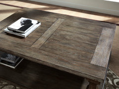 Johnelle Gray Rectangular Cocktail Table - Ornate Home