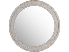 Johnson Natural/White Wall Mirror - Ornate Home