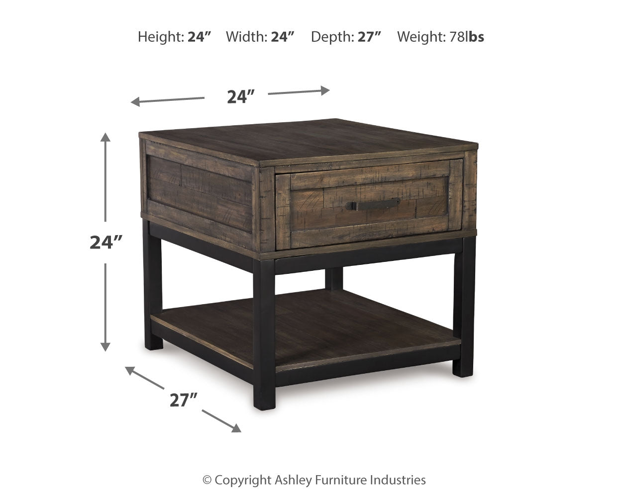 Johurst End Table (Online Special Price) - Ornate Home