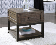 Johurst Grayish Brown Lift-top Coffee Table and 2 End Tables - Ornate Home