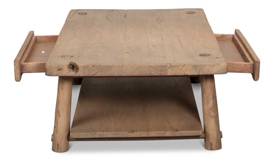 Joiners Natural Reclaimed Wood Cocktail Table - Ornate Home