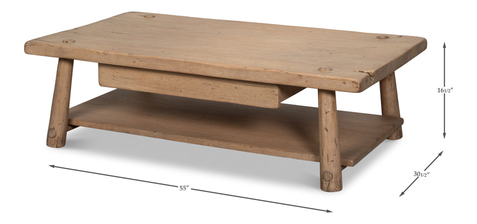 Joiners Natural Reclaimed Wood Cocktail Table - Ornate Home