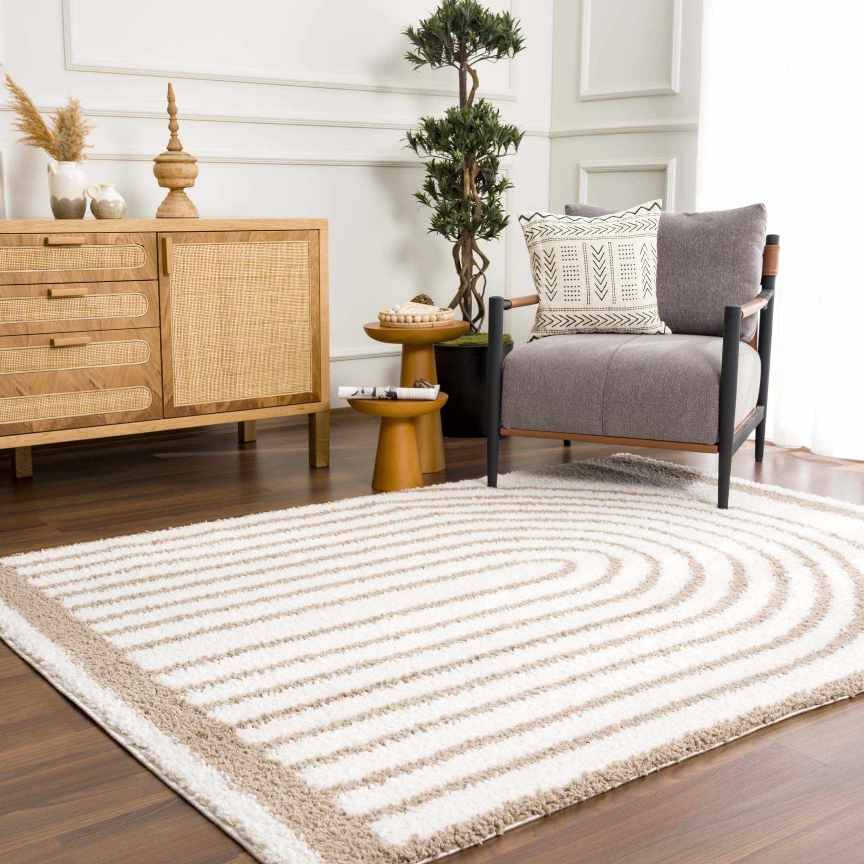 Jola Beige Area Rug - Ornate Home