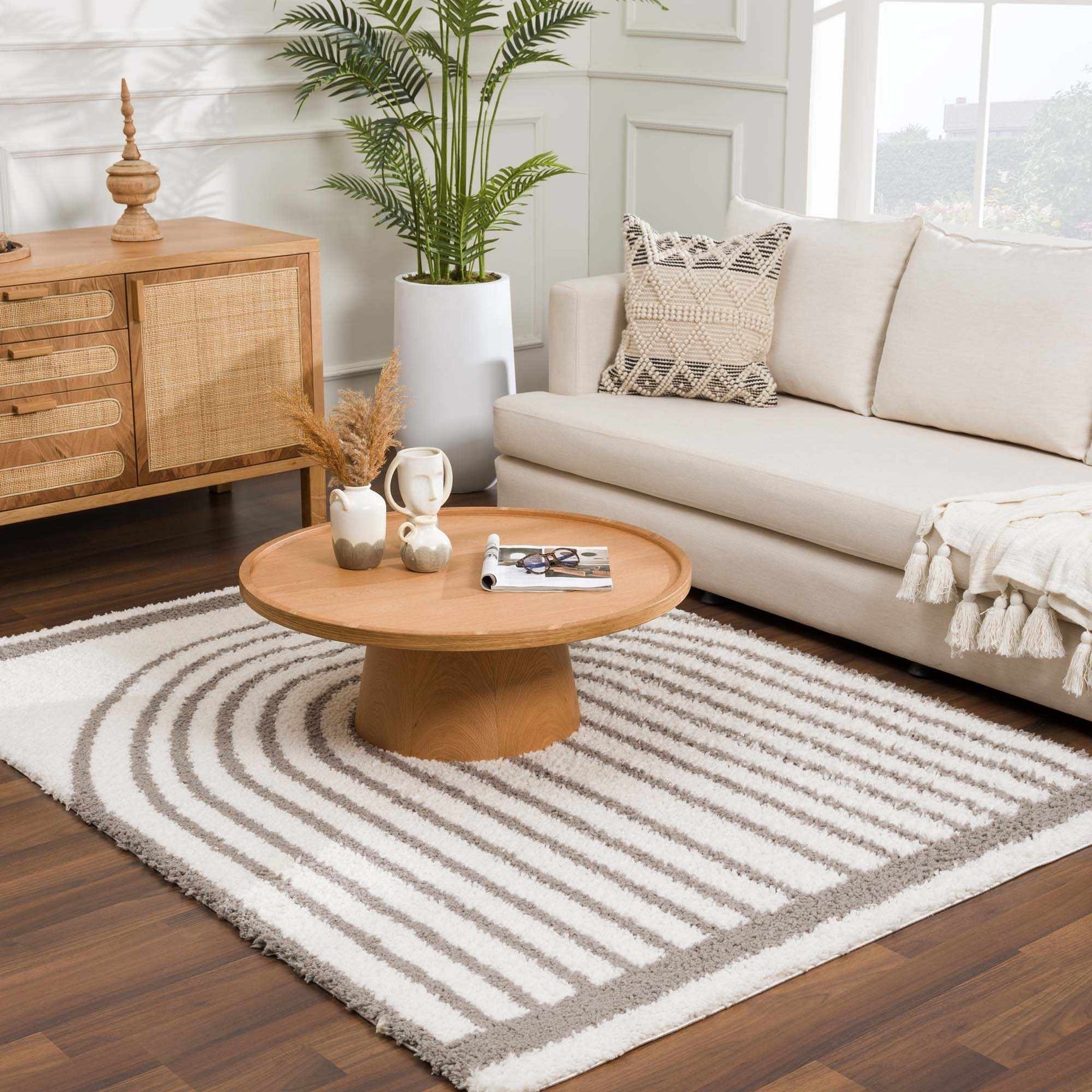 Jola Taupe Area Rug - Clearance - Ornate Home