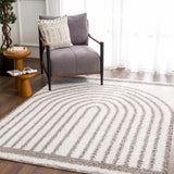 Jola Taupe Area Rug - Ornate Home