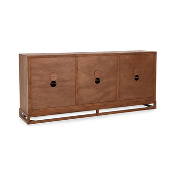 Jolen Distressed Brown 6 Door Buffet - Ornate Home