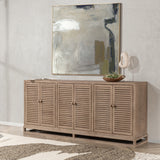 Jolen Distressed Brown 6 Door Buffet - Ornate Home