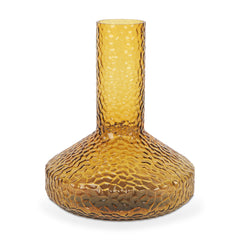 Jolene 11.8" Amber Waterglass Glass Vase - Ornate Home