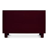 Jolene Deep Red 6 Drawer Dresser - Ornate Home