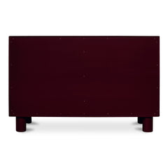Jolene Deep Red 6 Drawer Dresser - Ornate Home