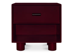 Jolene Deep Red Nightstand - Ornate Home