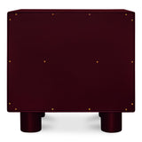 Jolene Deep Red Nightstand - Ornate Home