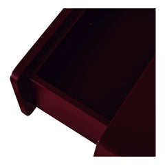 Jolene Deep Red Nightstand - Ornate Home