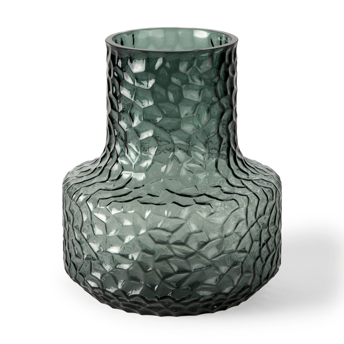 Jolene Green 7" Waterglass Glass Vase - Ornate Home