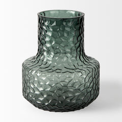 Jolene Green 7" Waterglass Glass Vase - Ornate Home