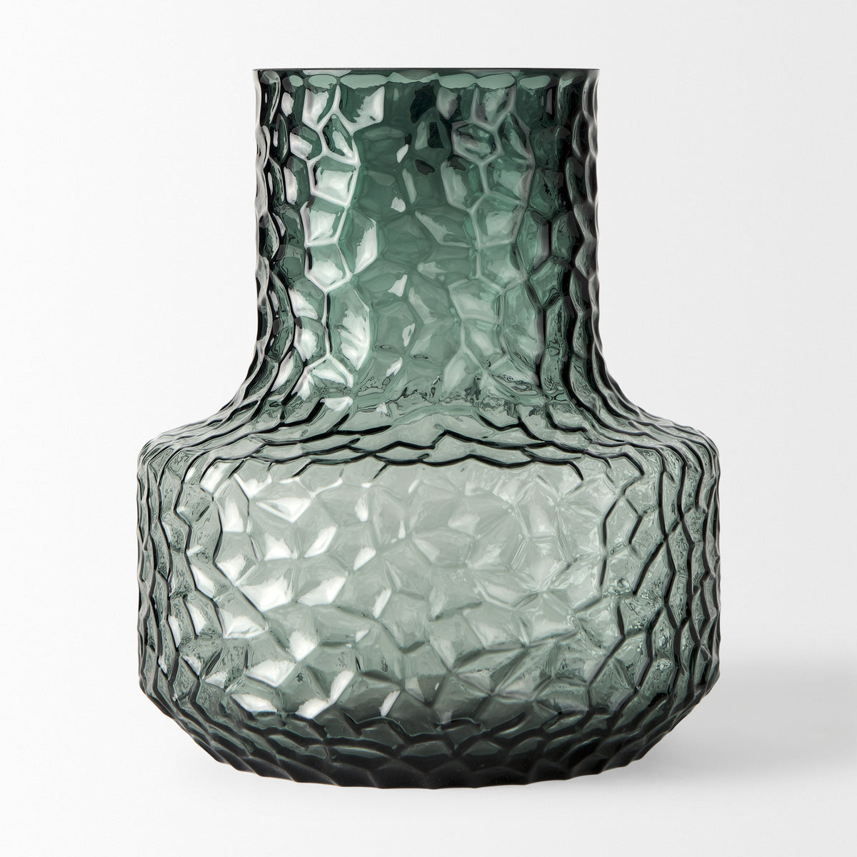 Jolene Green 7" Waterglass Glass Vase - Ornate Home