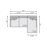 Joli Camel Sectional - Ornate Home