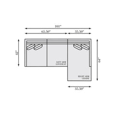 Joli Camel Sectional - Ornate Home