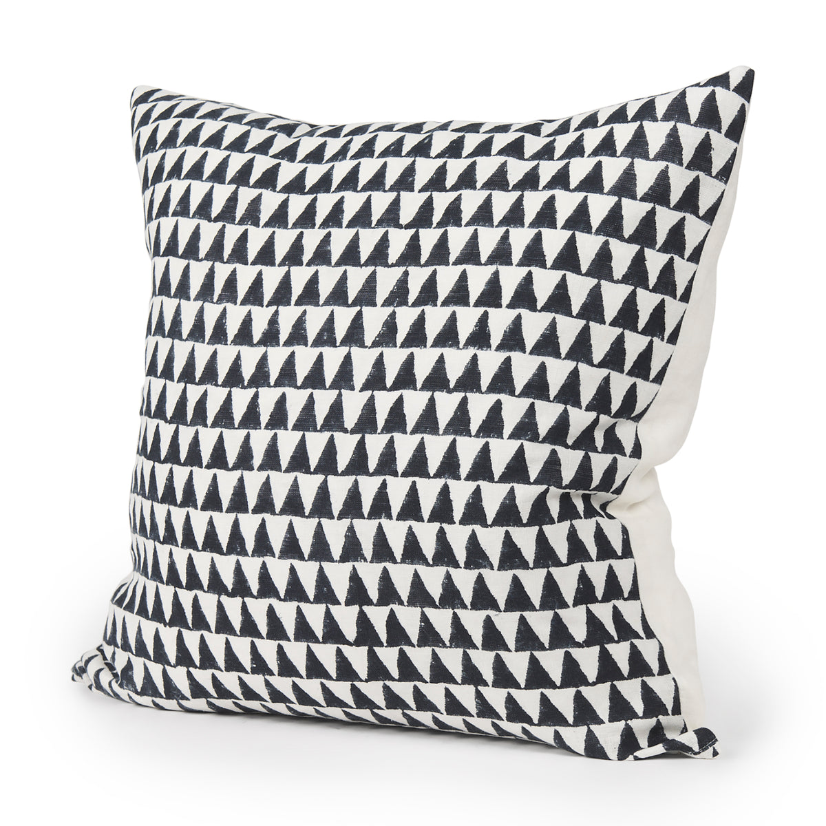 Jolie Cream/Black 22x22 Linen Square Pillow Cover - Ornate Home