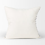 Jolie Cream/Black 22x22 Linen Square Pillow Cover - Ornate Home