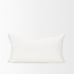 Jolie Cream/Black Linen Lumbar Pillow Cover - Ornate Home