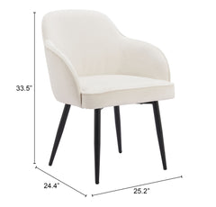 Jolie Ivory Dining Chair (Set of 2) - Ornate Home
