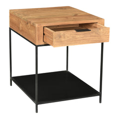 Joliet Natural Side Table - Ornate Home