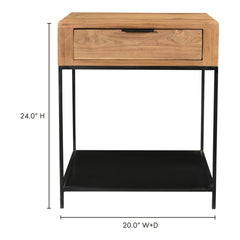 Joliet Natural Side Table - Ornate Home