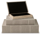 Jolina Beige Box (Set of 3) (Online Special Price) - Ornate Home