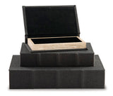 Jolina Black Box (Set of 3) (Online Special Price) - Ornate Home