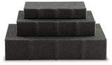 Jolina Black Box (Set of 3) (Online Special Price) - Ornate Home