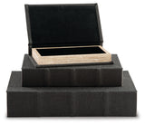 Jolina Black Box (Set of 3) (Online Special Price) - Ornate Home