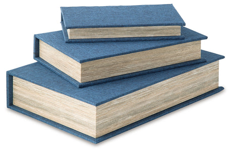 Jolina Blue Box Set (set of 3) - Ornate Home