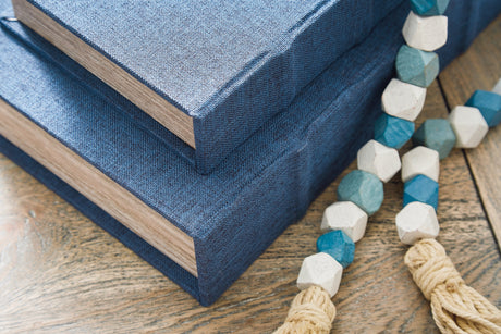 Jolina Blue Box Set (set of 3) - Ornate Home