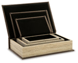 Jolina Brown Box (Set of 3) (Online Special Price) - Ornate Home