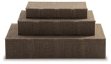 Jolina Brown Box (Set of 3) (Online Special Price) - Ornate Home