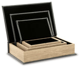 Jolina Gray Box (Set of 3) (Online Special Price) - Ornate Home