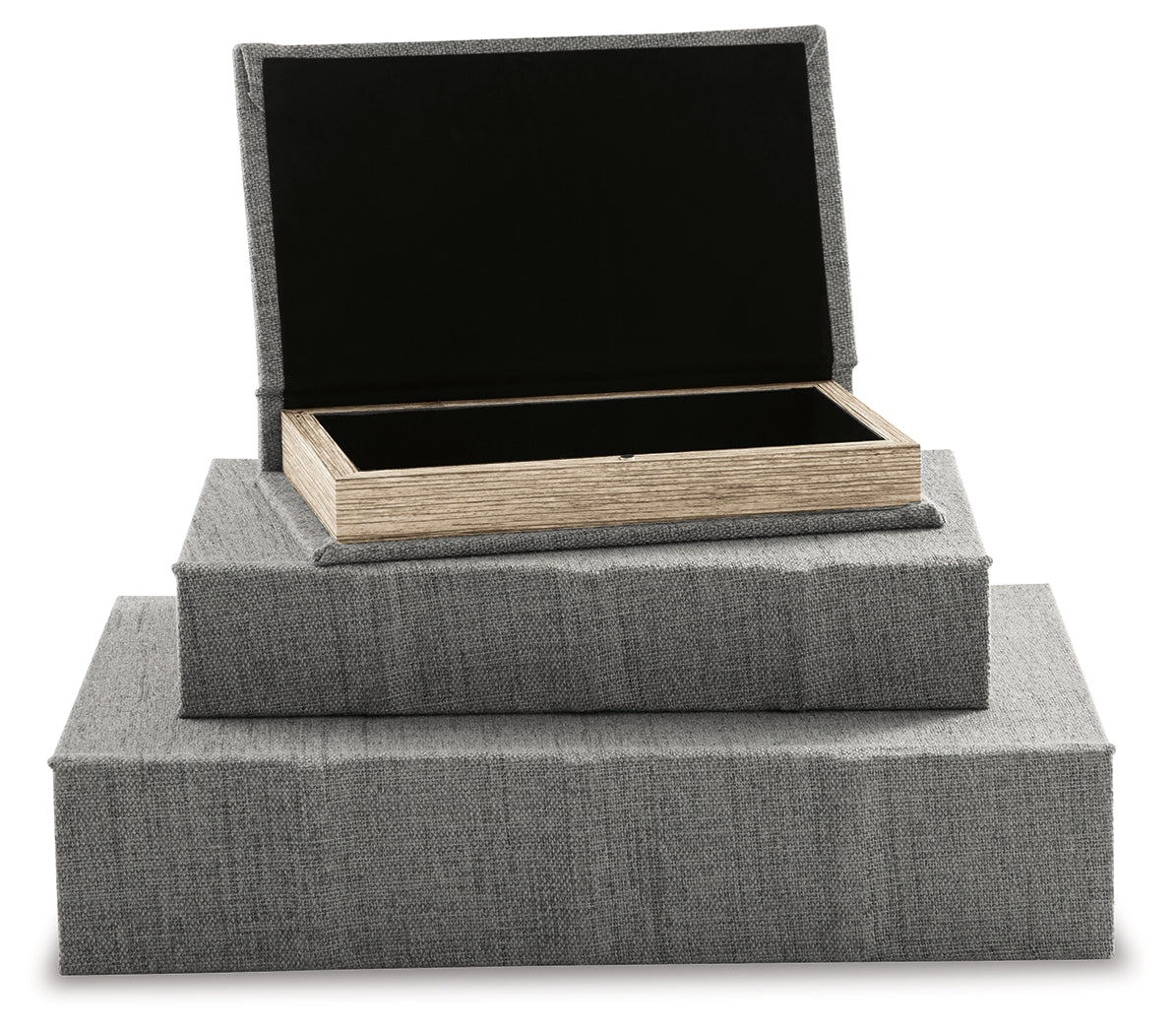 Jolina Gray Box (Set of 3) (Online Special Price) - Ornate Home
