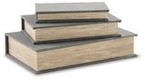 Jolina Gray Box (Set of 3) (Online Special Price) - Ornate Home