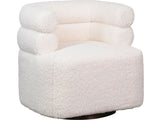 Jolo Cream Swivel Chair - Ornate Home
