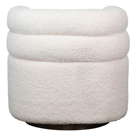 Jolo Cream Swivel Chair - Ornate Home