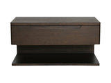 Jonah Dark Brown Floating Nightstand - Ornate Home