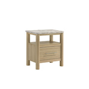 Jonas Natural Nightstand with USB - Ornate Home