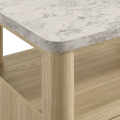 Jonas Natural Nightstand with USB - Ornate Home