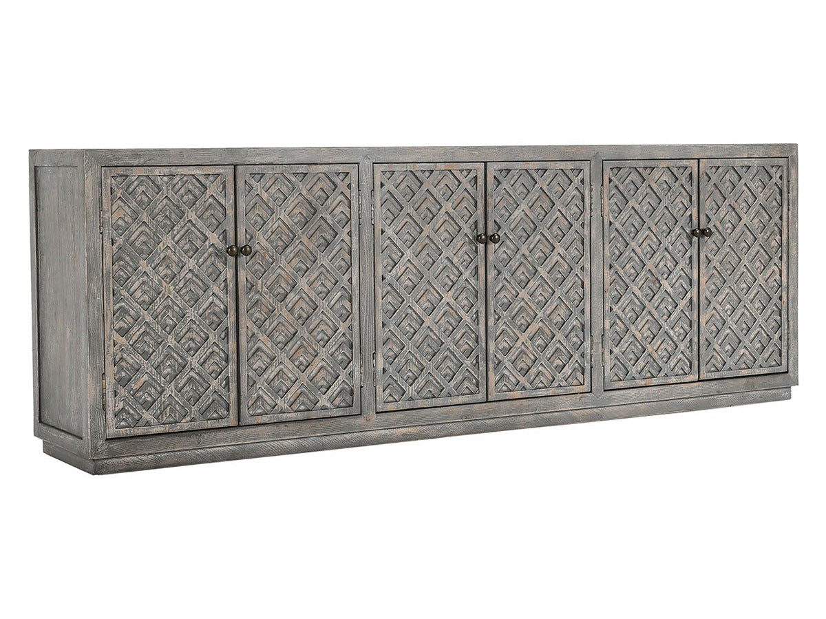 Jonas Timeworn Gray Cabinet - Ornate Home
